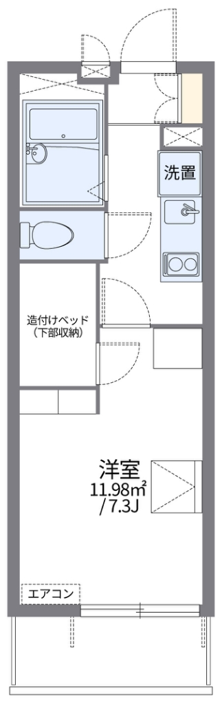 レオパレス大宮公園 303号室 間取り