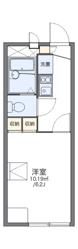 レオパレスアルシオネⅡ 205号室 間取り