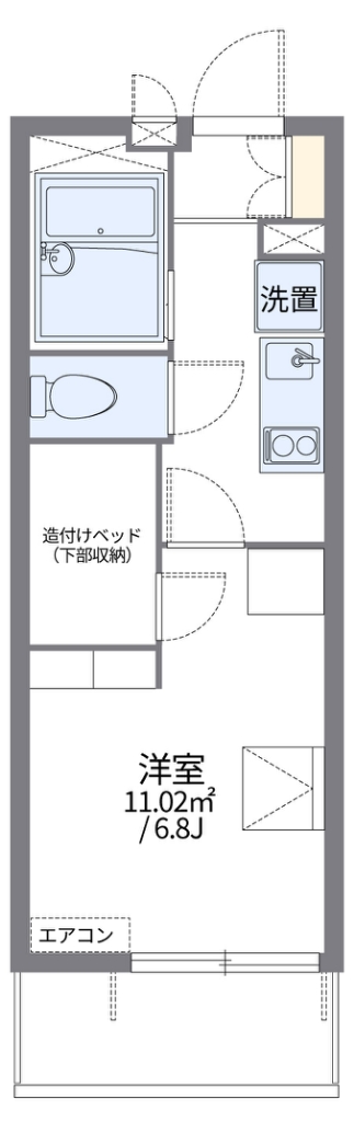 レオパレス春日 間取り図