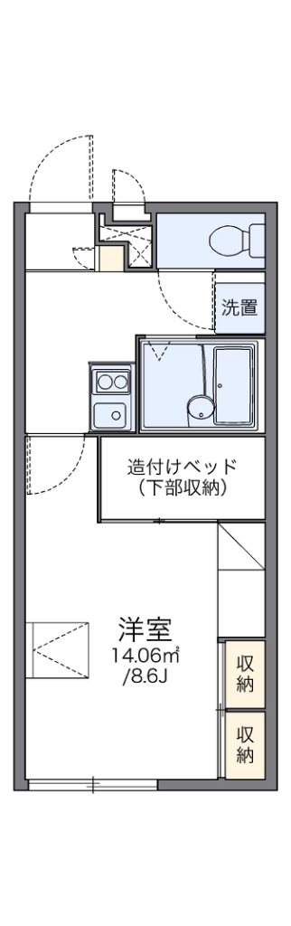 レオパレスＳＡＩＴＯ 103号室 間取り