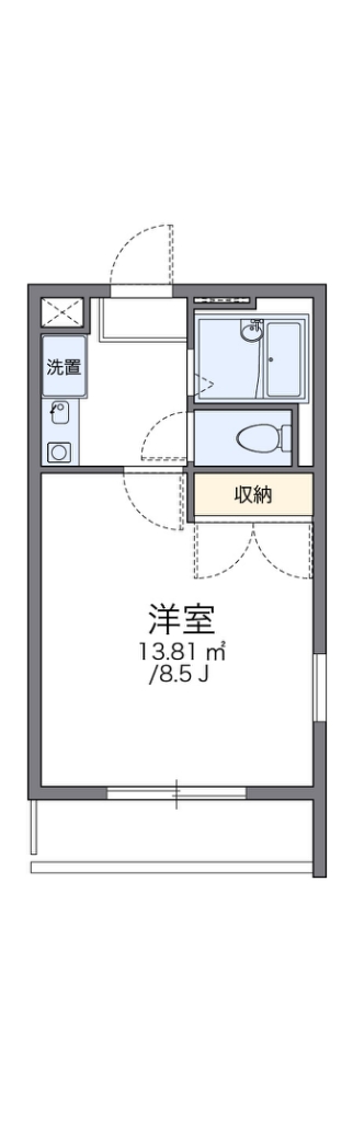 レオパレスＢＬＯＷＩＮ　ＩＮ　ＴＨＥ　ＷＩＮＤ 間取り図