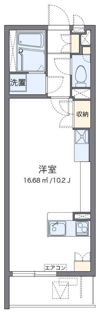 レオネクストレジデンス川崎 111号室 間取り