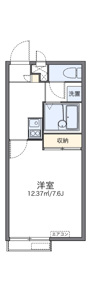 レオパレス野川 201号室 間取り