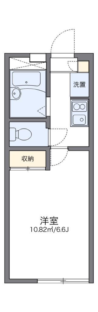 レオパレスコンフォート 103号室 間取り