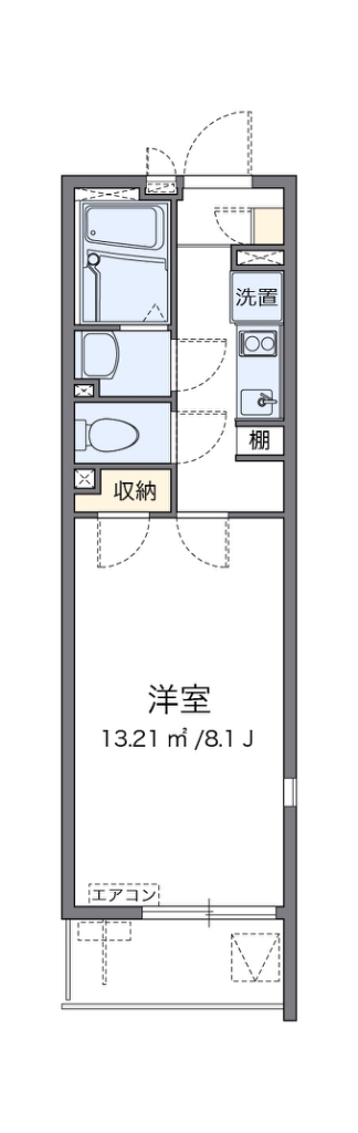 クレイノボンヌシャンス 203号室 間取り