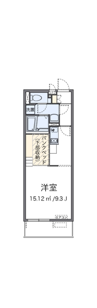 ミランダ紫陽花 間取り図