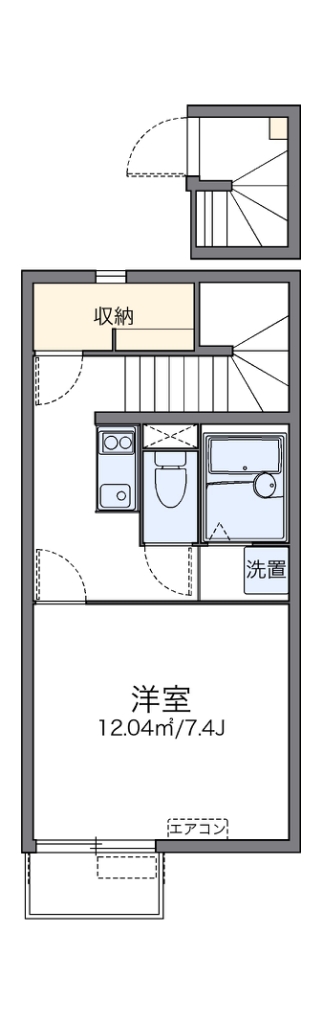 レオネクストアヴァントガーデン 202号室 間取り