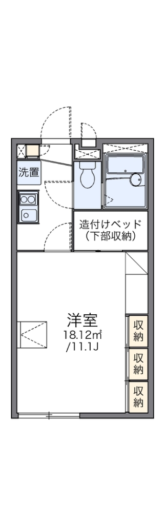 レオパレス広貴Ｂ 間取り図