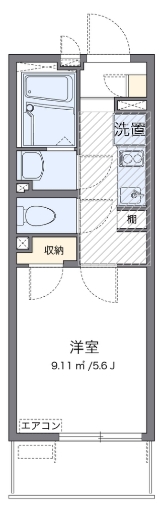 レオネクストＹＡＭ 306号室 間取り