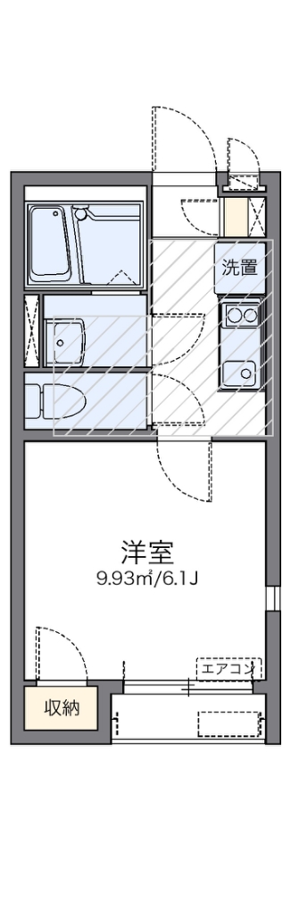 レオネクストヒルズバン 201号室 間取り