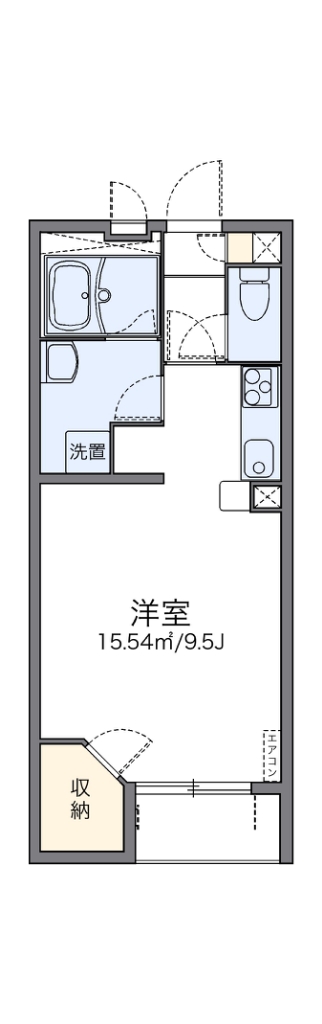 レオネクストアスパイア 206号室 間取り