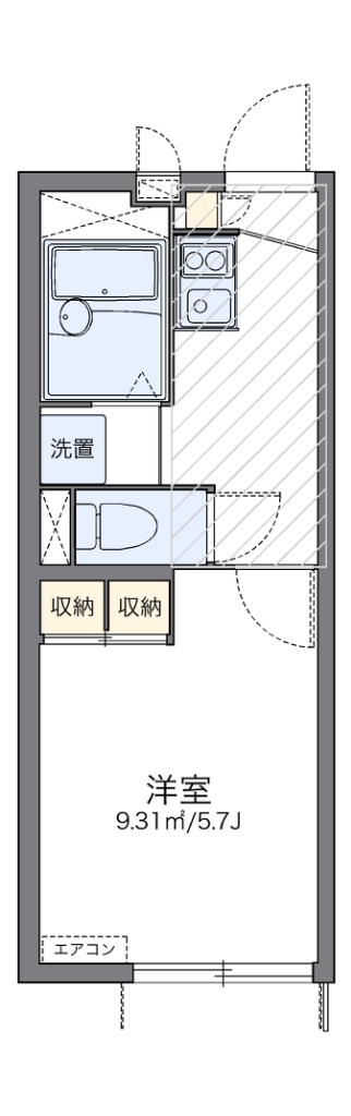 レオパレスサンブリッジ 101号室 間取り