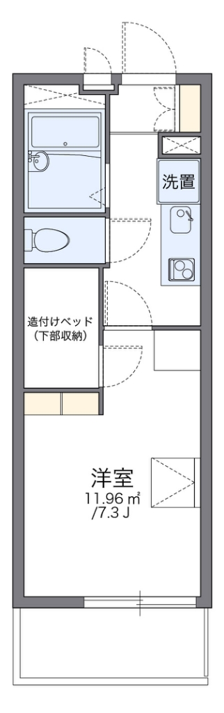 レオパレスフェリア宮内 間取り図