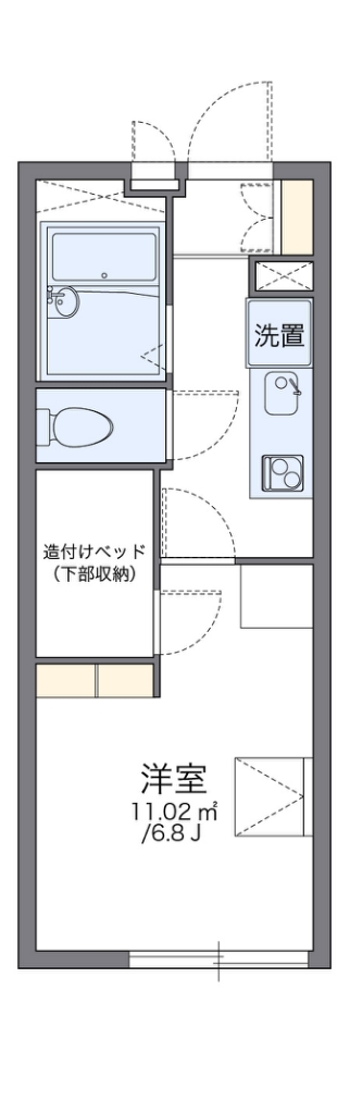 レオパレスパレスブリーズ 204号室 間取り