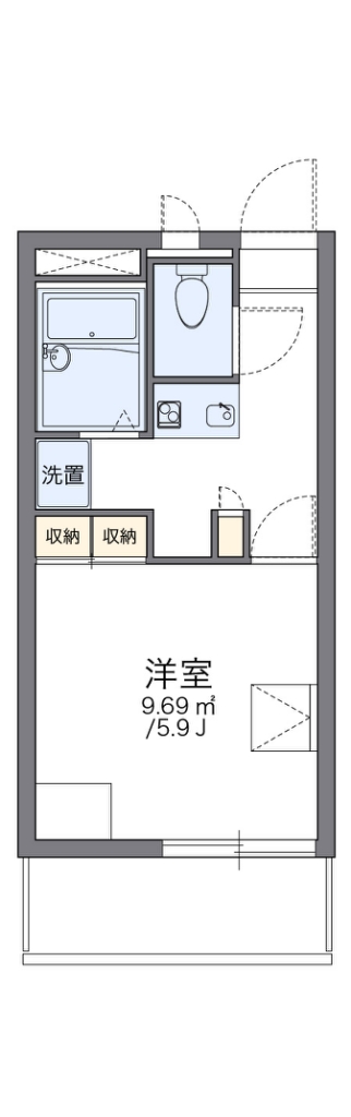 レオパレスアネックスグランドゥール 111号室 間取り