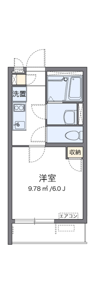 クレイノポートハイムⅡ 204号室 間取り