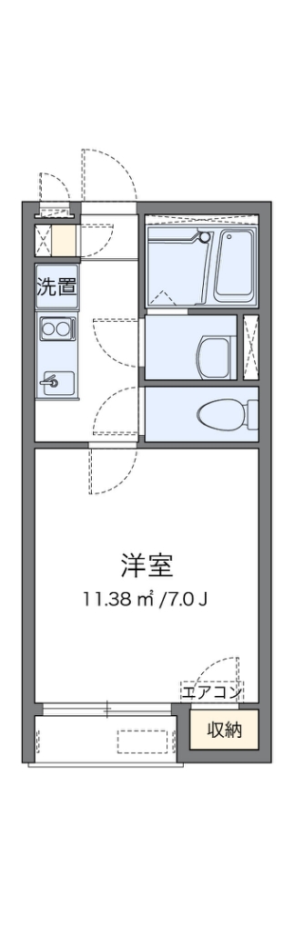 レオネクストパレス湘南菱沼Ⅱ 間取り図