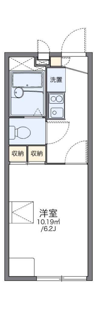 レオパレスリブイン邦 205号室 間取り