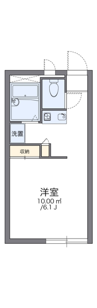 レオパレス高森台 205号室 間取り