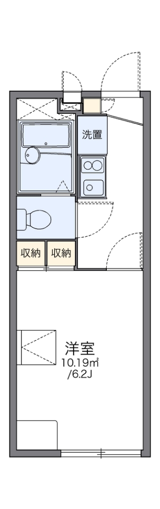 レオパレス城 209号室 間取り