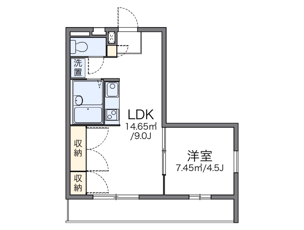 レオパレスＹＡＧＡＫＥ 間取り図