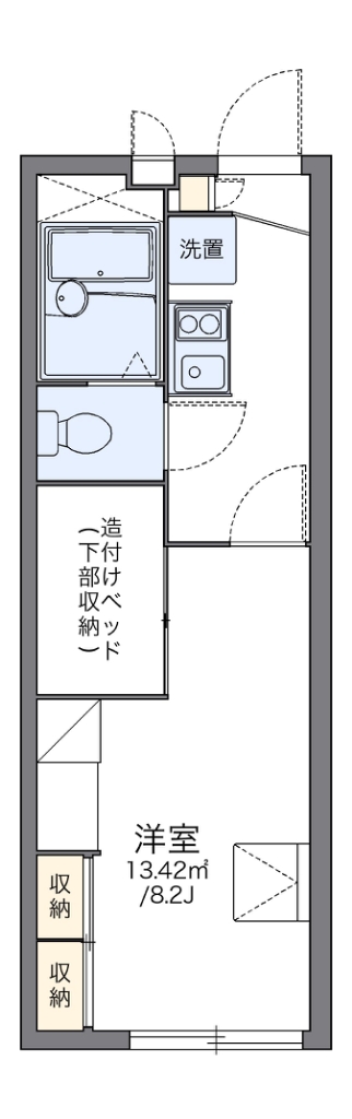 レオパレスアールユー 203号室 間取り