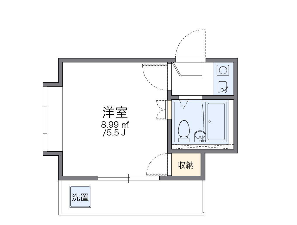 レオパレスさがみ野第８ 間取り図