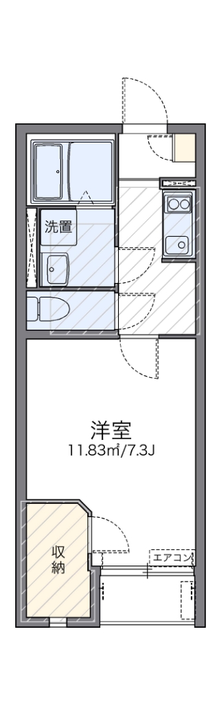 レオネクストｗｉｎ　ｂｏｏｍ 109号室 間取り