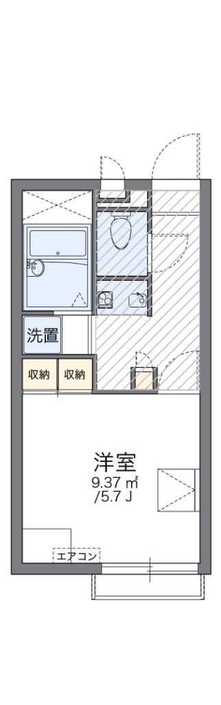 レオパレスアポロ 間取り図