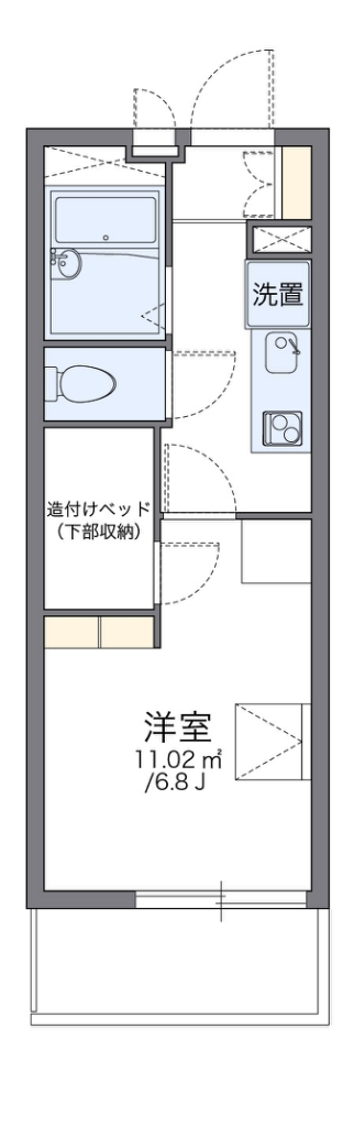 レオパレス片倉台 401号室 間取り