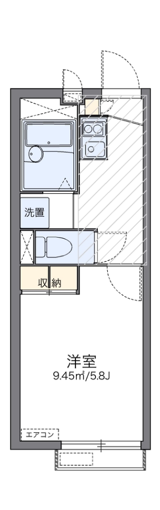 レオパレスヴィフ 203号室 間取り