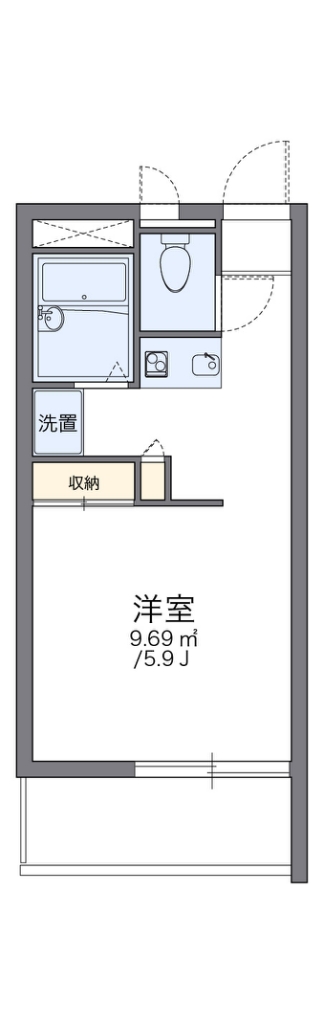 レオパレス光壱番館 306号室 間取り