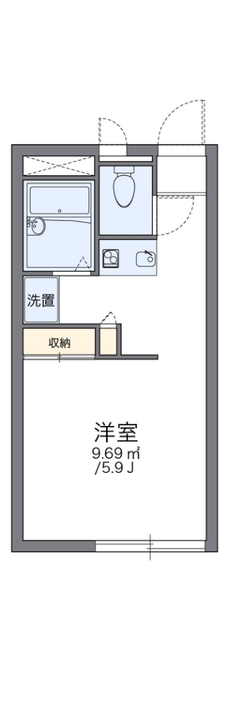 レオパレス光壱番館 105号室 間取り