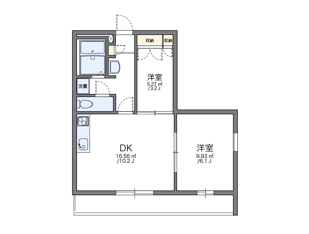 レオパレスＩＺＵＭＩ　Ⅰ 間取り図