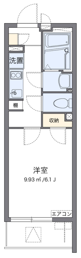 クレイノプレミール蕨 204号室 間取り