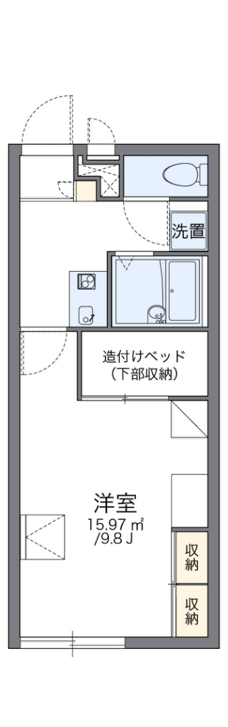 レオパレス銀河荘 間取り図