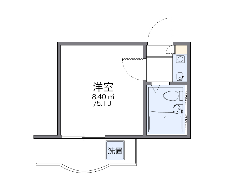 レオパレス大宮第１ 間取り図