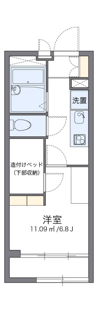 レオパレスガーデン 204号室 間取り