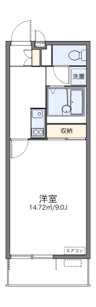 レオネクストアルト 205号室 間取り