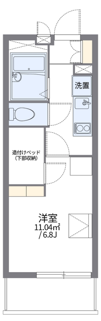 レオパレス鹿沼台ＬＡ１ 204号室 間取り