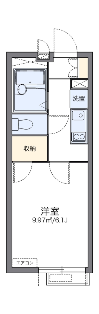 レオパレスＫＥＮ　Ⅲ 203号室 間取り