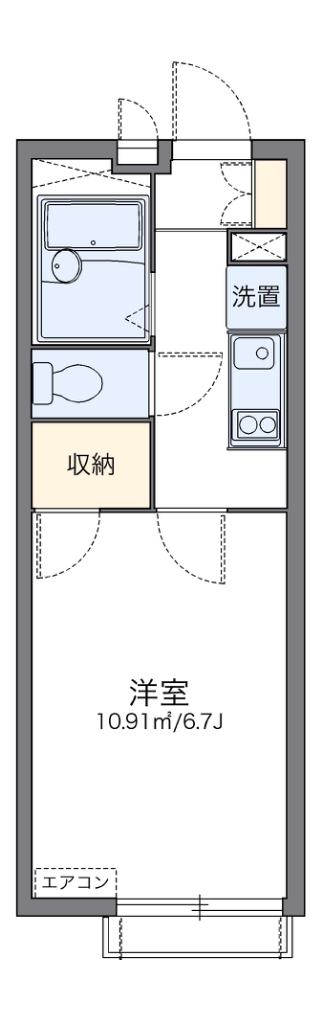 レオパレスＴＫ　ｏｎｅ 間取り図