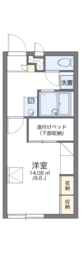 レオパレスサンシャインⅡ 202号室 間取り