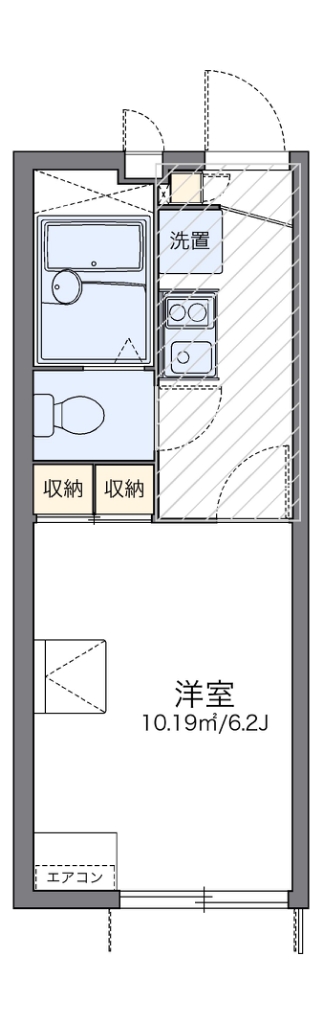 レオパレスコートリバーⅢ 間取り図