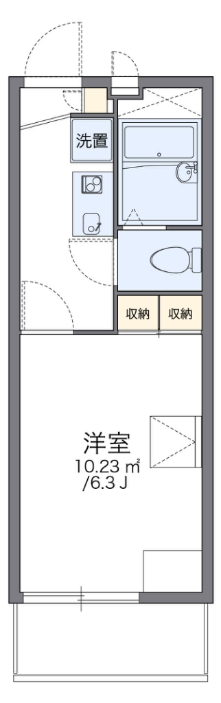 レオパレス山都 202号室 間取り