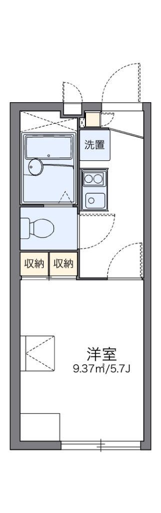 レオパレス大口台 間取り図