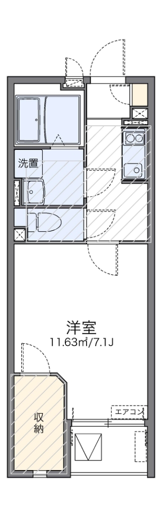 レオネクストシャイン宮内 302号室 間取り