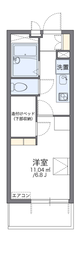 レオパレスアプロス 間取り図