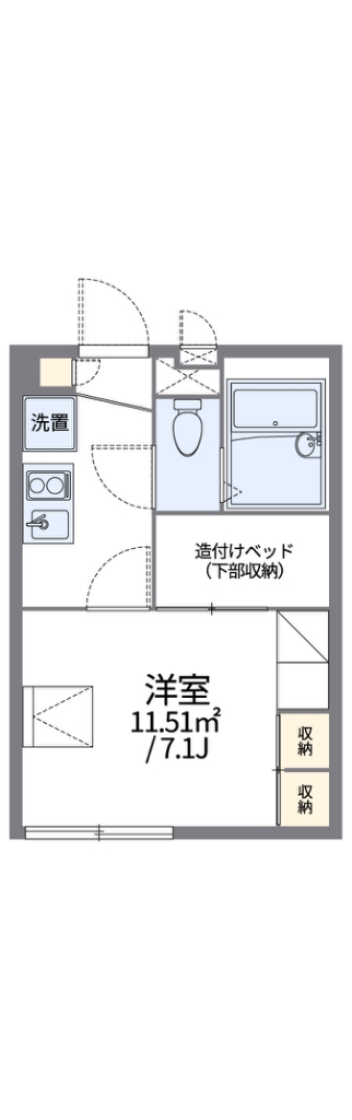 レオパレスｓｕｎｆｌｏｗｅｒⅡ 207号室 間取り