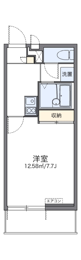 レオパレスサンフォレスト天沼 203号室 間取り